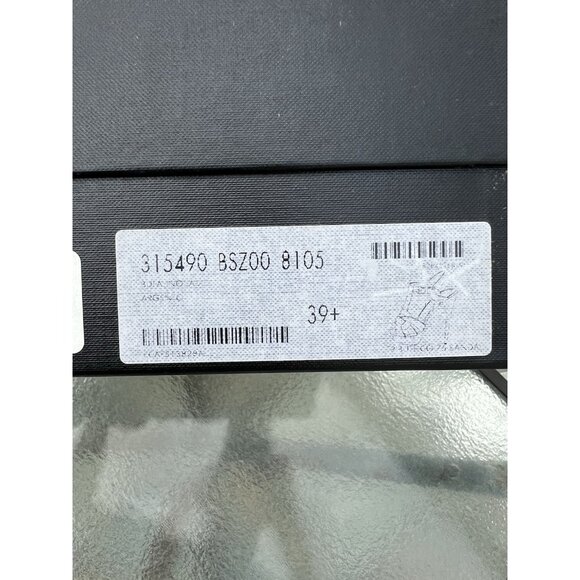 Yves St. Laurent Tribute metallic silver platfrom t-strap sandals open toe 39.5 - Picture 13 of 16